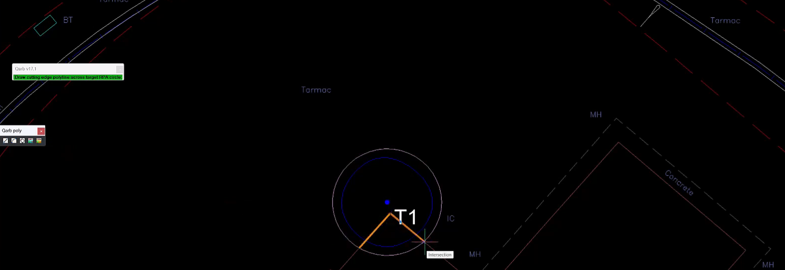 How to adjust the shape of the Root Protection Area (RPA) in BricsCAD and Qarb