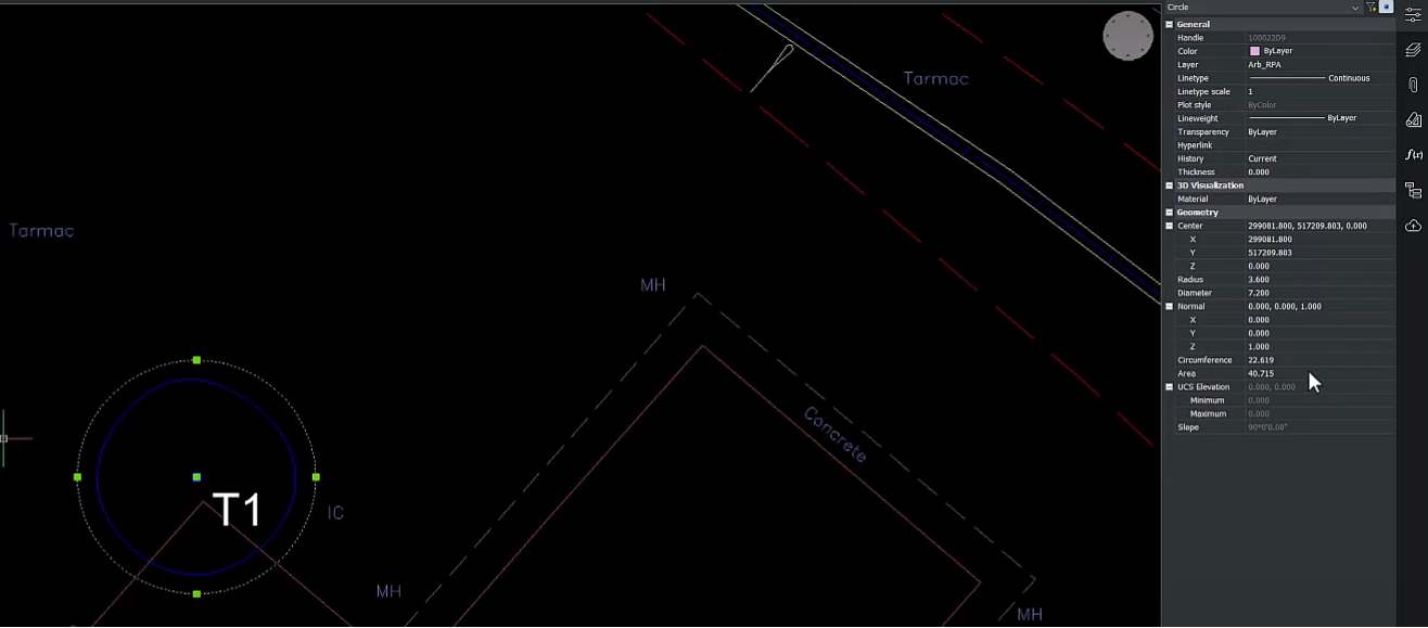 How to measure the Root Protection Area (RPA) in BricsCAD and Qarb